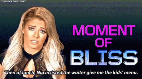 Woman With Words Moment Of Bliss GIF