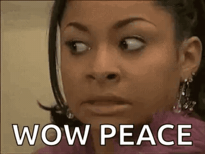 Woman With Wow Peace GIF