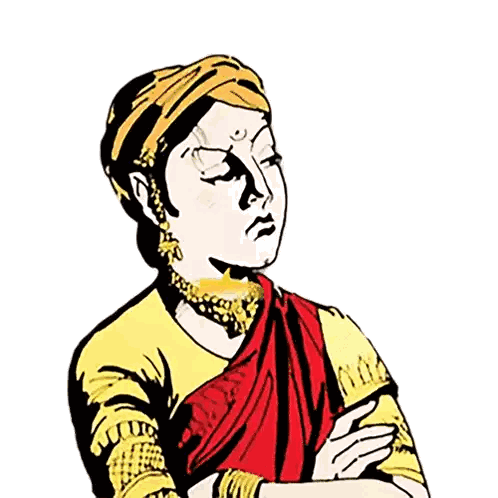 Woman With Yellow Speech Bubble 101 Sticker