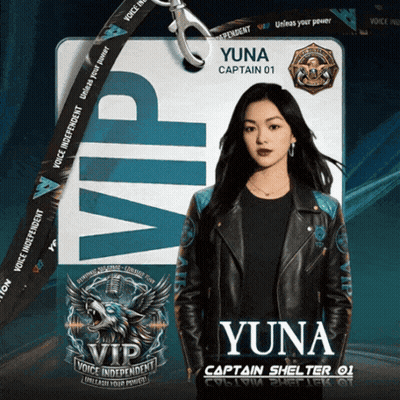 Woman With Yuna Written On Her ID GIF