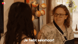 Woman Woke Up With Crazy Hair GIF