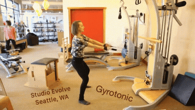 Woman Working Out At Studio Evolve Seattle WA GIF