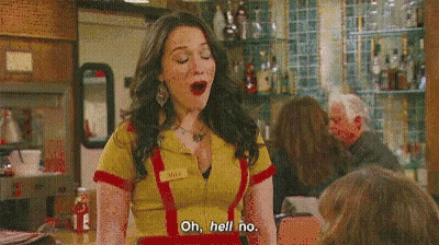 Woman Yellow Red Uniform Saying Oh Hell No GIF