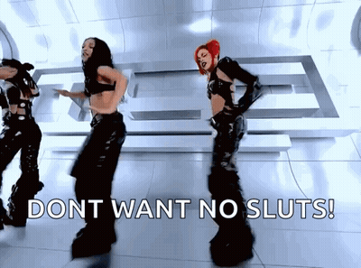 Women Dancing Don't Want No Sluts GIF
