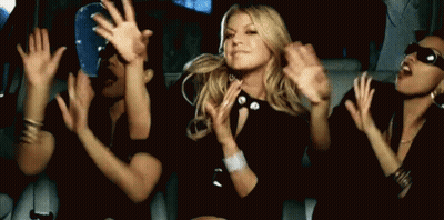 Women Dancing In Car With Hands Up GIF