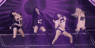 Women Dancing In Purple Light GIF