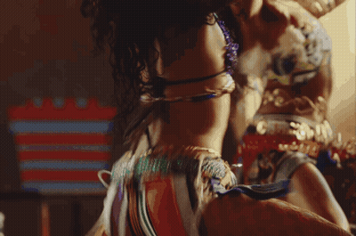 Women Dancing In Room With Fan GIF
