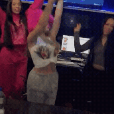 Women Dancing In Studio GIF