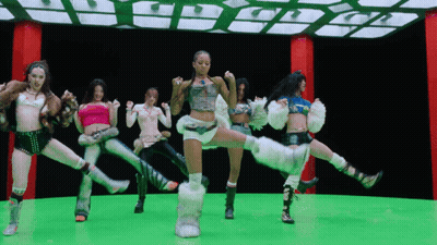 Women Dancing On Green Screen GIF