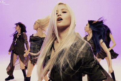 Women Dancing On Purple Background Ol GIF
