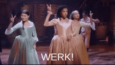 Women Dancing On Stage Making Peace Sign GIF
