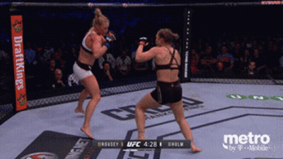 Women Fighting Boxing Ring GIF