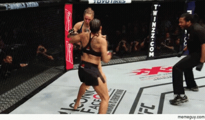 Women Fighting In Cage GIF