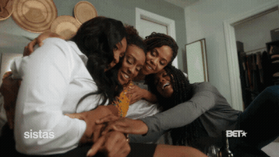 Women Hugging Sistas GIF