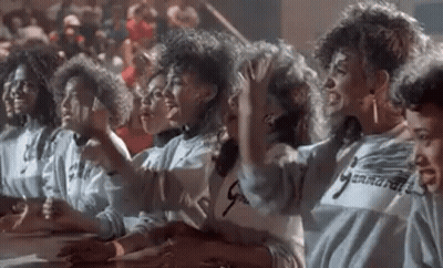 Women In A Row At Gym GIF