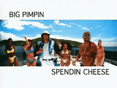 Women In Bikinis Dancing On Boat Big Pimpin Spendin Cheese GIF