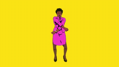 Women In Different Colors Standing GIF