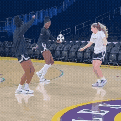Women Playing Basketball On UCSD Court GIF