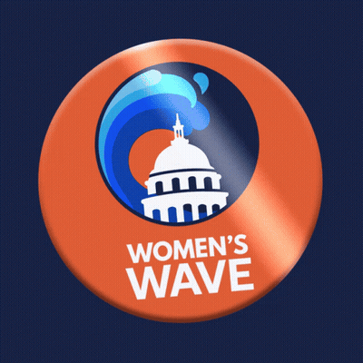 Women's Wave Button With Dome GIF