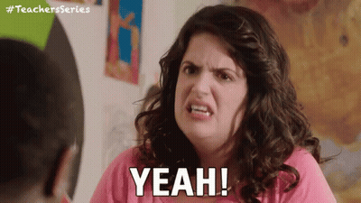 Women Saying When You See A Teacher Out Of School GIF