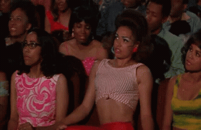 Women Sitting In Theatre Watching Show GIF