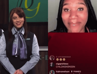 Women Standing Next To Each Other GIF