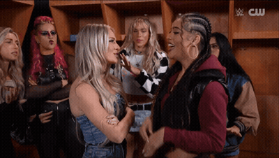 Women Standing Together With CW Logo GIF