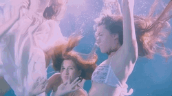 Women Underwater Music Video GIF