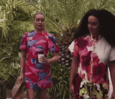 Women Walking With Coffee GIF