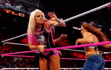 Women Wrestler Spank GIF