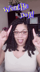 Won't He Do It Floating Text GIF