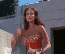 Wonder Woman Dodges GIF