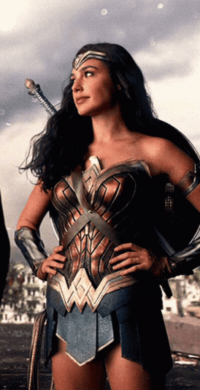 Wonder Woman Holding Sword GIF