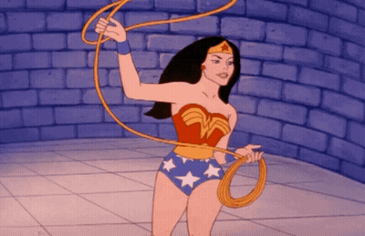 Wonder Woman Holding Whip GIF