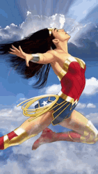 Wonder Woman Levitating