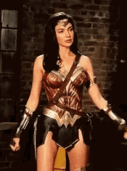 Wonder Woman Shield Pose