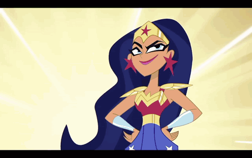 Wonder Woman Standing Smiling GIF