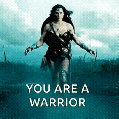 Wonder Woman Walking Field You Are A Warrior GIF