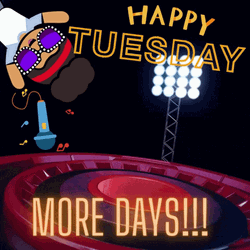 Wonderful Tuesday Countdown Flashing Lights GIF