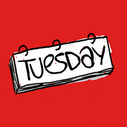 Wonderful Tuesday Flipping Calendar Days  GIF