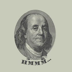 Wondering Ben Franklin GIF