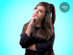 Wondering Girl Head Shake GIF