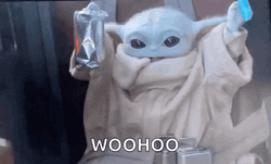 Woo Cute Yoda Star Wars GIF