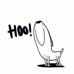 Woo Hoo Dog Barking GIF