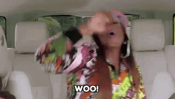Woo Missy Elliot Carpool Karaoke GIF