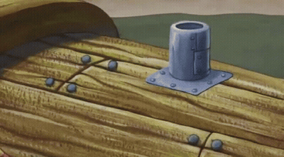 Wooden Boat With Metal Pipe GIF