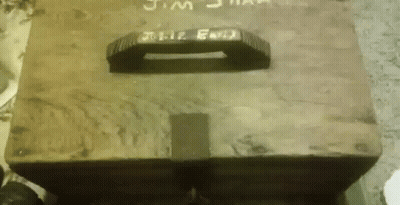 Wooden Box With Jim Name GIF
