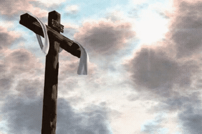Wooden Cross With Jesus GIF