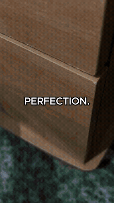 Wooden Dresser With Perfection GIF