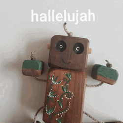 Wooden Robot Dancing Hallelujah